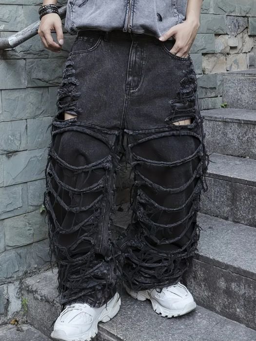 Мужские Opium Джинсы Чёрный Джинс