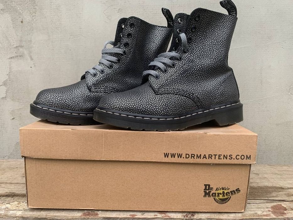 Donna Dr. Martens Stivali Neri Pelle 38