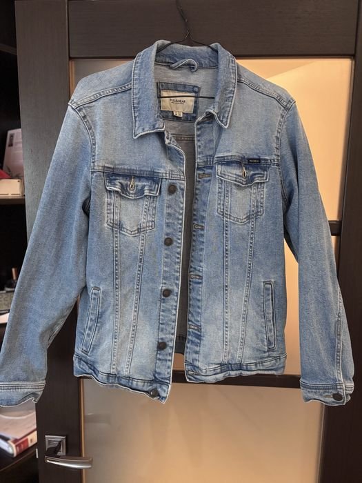 Donna Pull & Bear Giacca di Jeans Blu 38