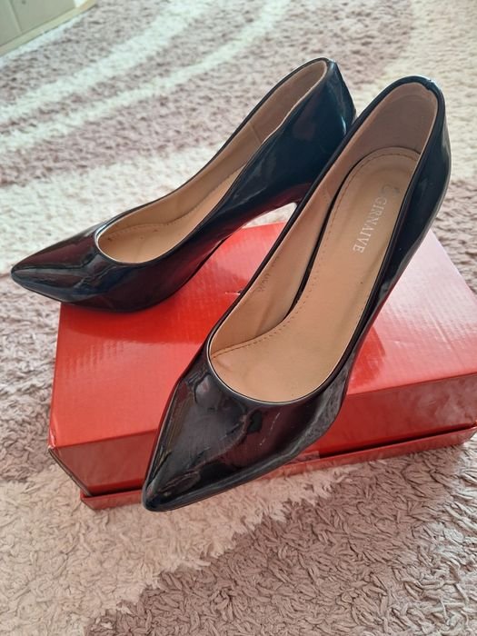 Женские Туфли Чёрные Искусственная кожа 37