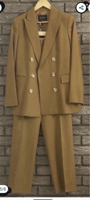 Femme Massimo Dutti Costume Veste Pantalons 40