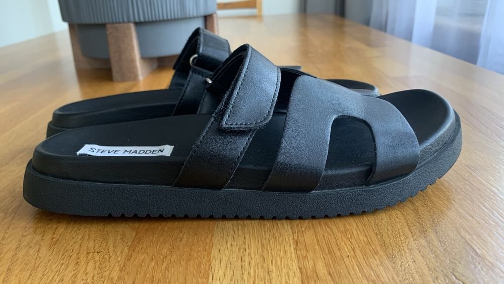 Donna Steve Madden Sandali Neri Pelle 39