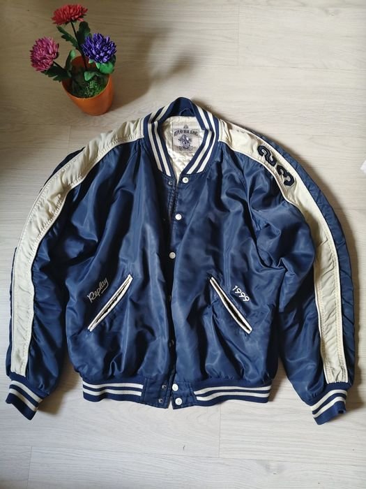 Uomo Replay Varsity Bomber Blu Navy Altro