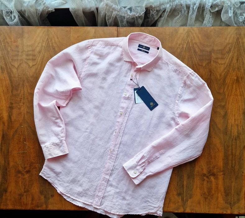 Мужской Hugo Boss Рубашка Розовый Хлопок 42
