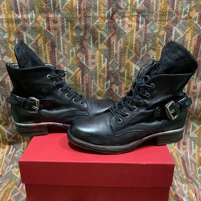 Женские Airstep A.S.98 Ботинки Чёрные Кожа 39