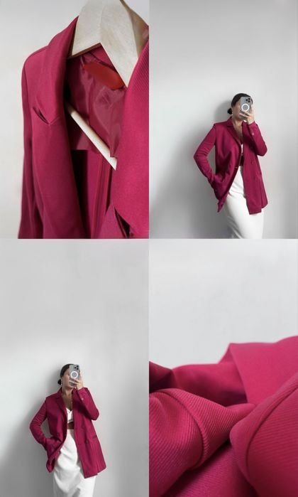 Женский Max Mara Пиджак Фуксия Вискоза 38