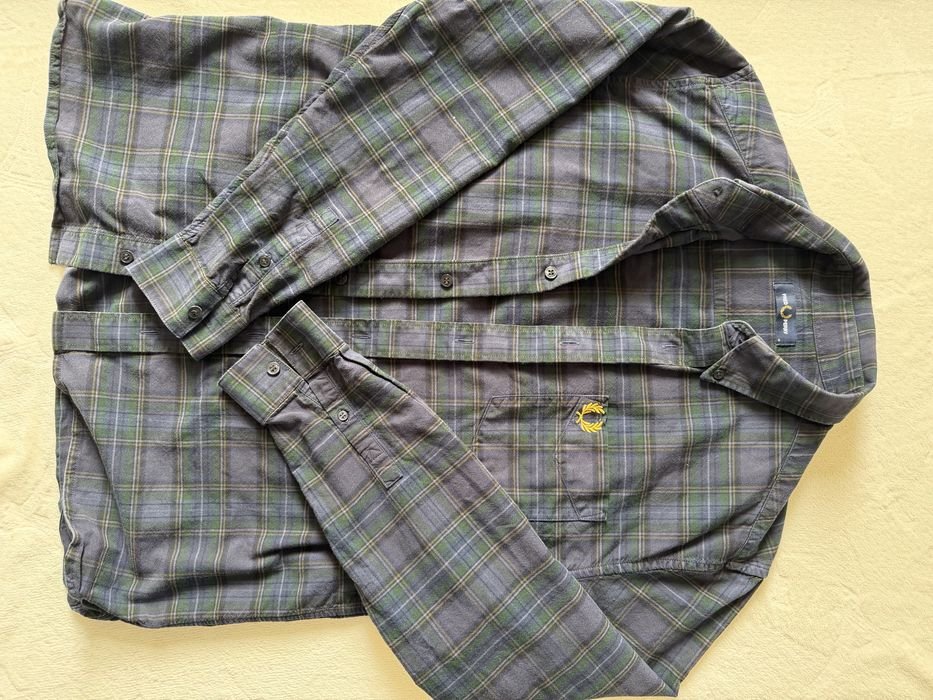 Мужской Fred Perry Сорочка Тёмно-синий 38