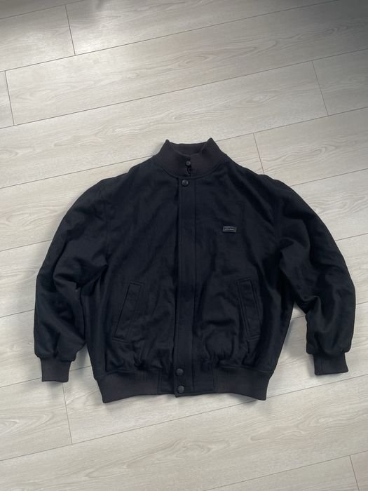Men Paul Shark Bomber Navy Wool 42