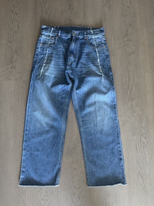 Мужской Mm6 Штаны Тёмно-синий 30