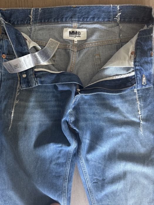 Мужской Mm6 Штаны Тёмно-синий 30