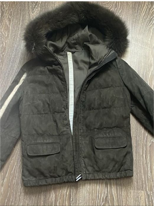 Женская Max Mara Куртка Хаки Замша 36