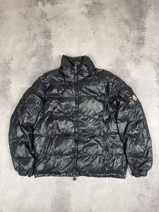 Мужской Moncler Пуховик Чёрный 38