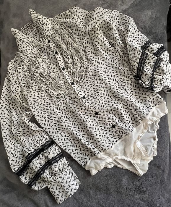 Женская Chanel Блуза Белая Неизвестный Размер