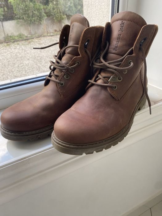 Мужские Ботинки Коричневый Кожа 44