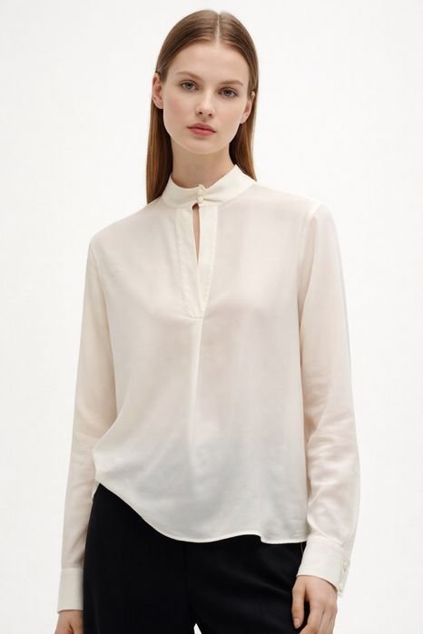 Femme Drykorn Chemise Crème Soie 36