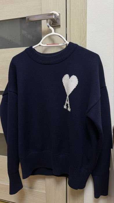 Uomo ami paris Maglione Blu Navy 36