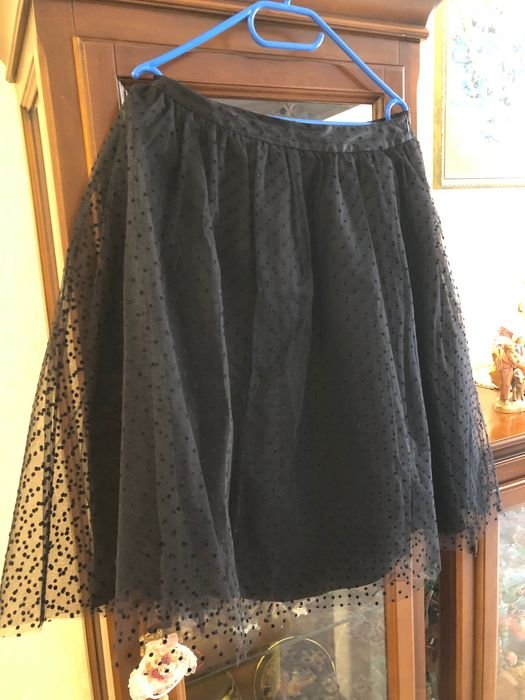 Женская Escada Юбка Чёрная Фатин