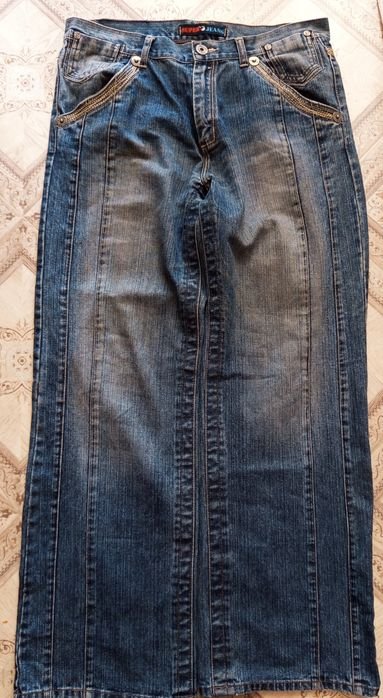 Мужские Джинсы Тёмно-синие Джинс 36-38