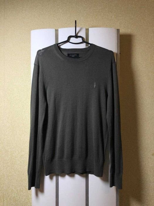 Мужской AllSaints Свитер Серый Минимализм M
