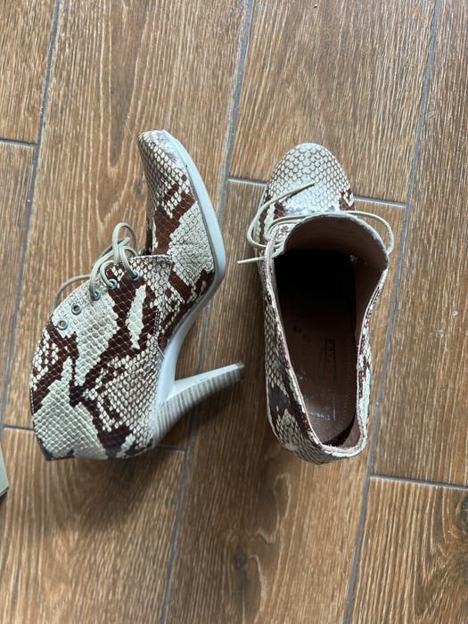 Женские Туфли Бежевые Кожаные 36