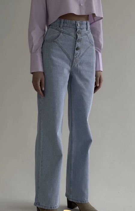 Женские Cher'17 Джинсы Тёмно-синие Деним 40