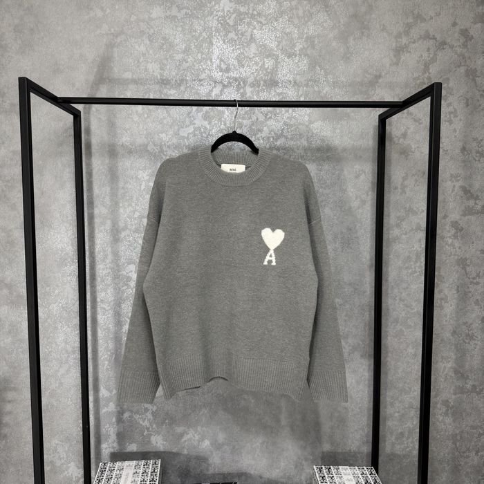 Uomo AMI Paris Maglione Grigio 38