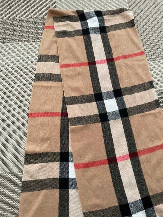Unisexe Burberry Écharpe Beige Cachemire