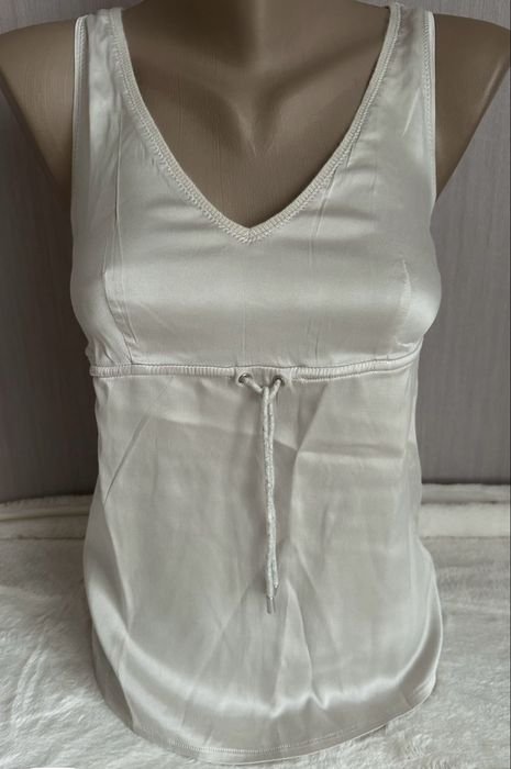 Женская Brunello Cucinelli Блузка Бежевый Шелк 34