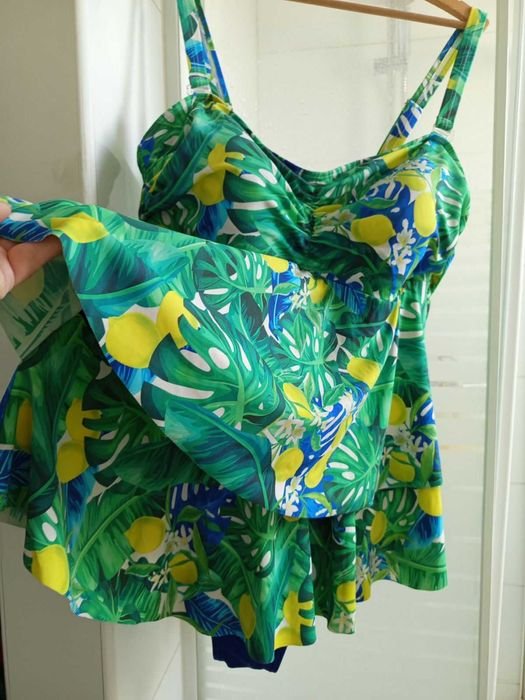 Женский Ulla Popken Купальник-платье Разноцветный