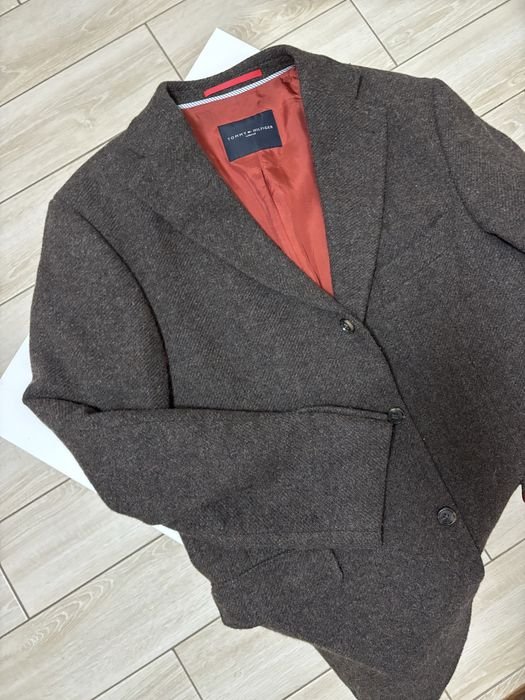 Donna Tommy Hilfiger Blazer Marrone Lana S-M