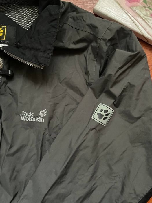 Homme Jack Wolfskin Veste Coupe-Vent Noire