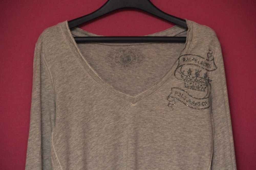 Женская Ralph Lauren Рубашка Серый Хлопок 38