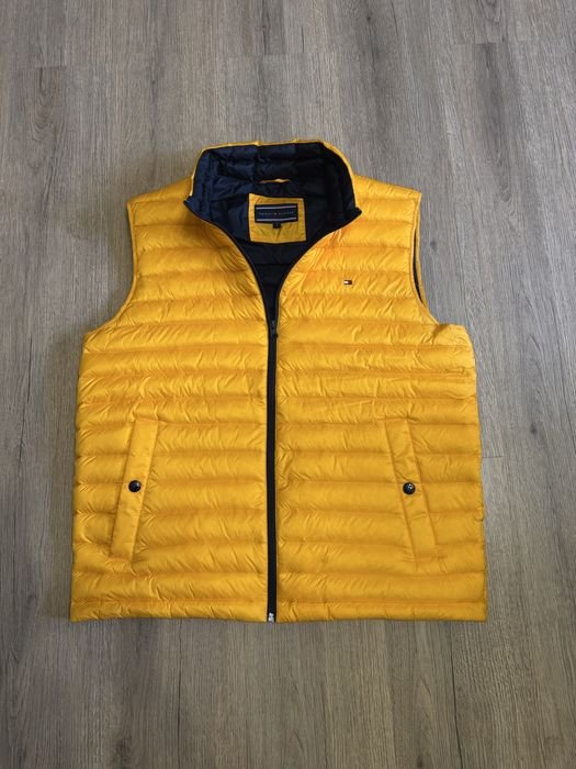Uomo Tommy Hilfiger Gilet Giallo 40