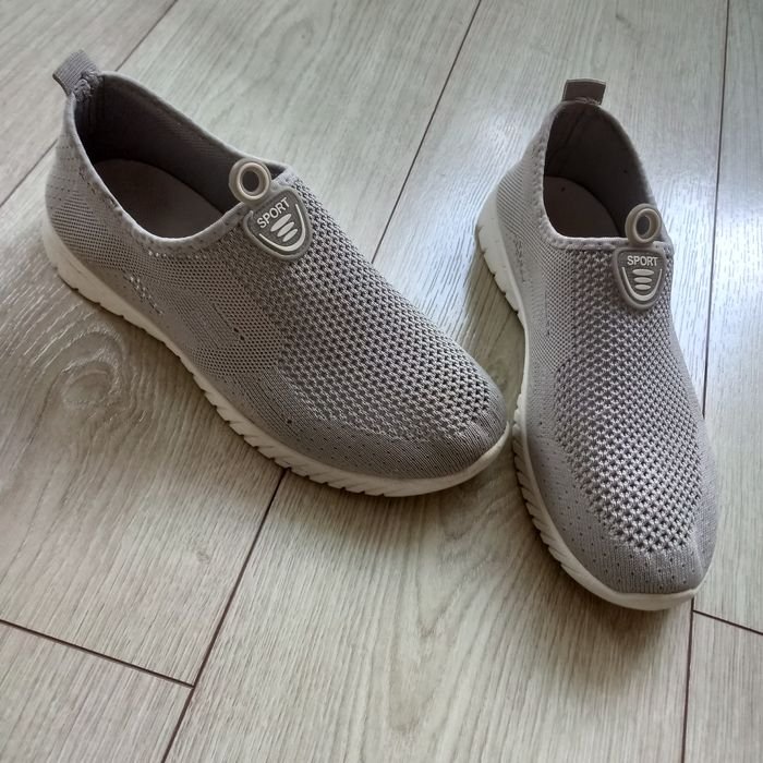 Мужские Лоферы Серый Сетка 39