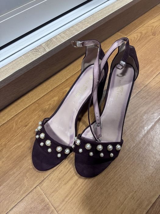 Женские Босоніжки Бордовий Інший 39