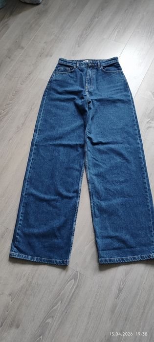 Femme Jeans Palazzo Bleu Marine 38