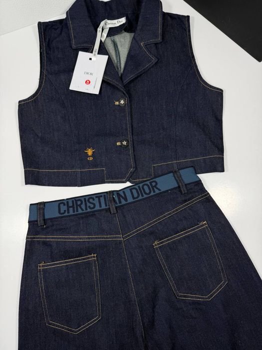 Women Christian Dior Suit Navy Denim S