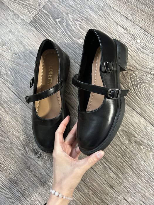 Женские Лоферы Чёрные 36