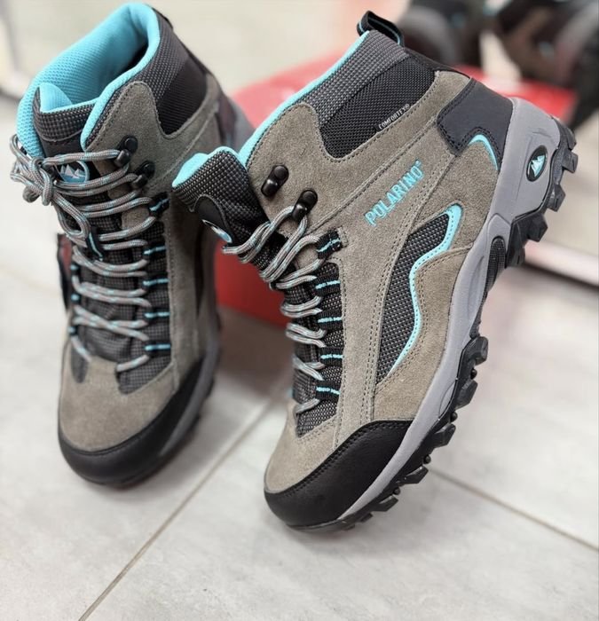 Мужские Polarino Черевики Серый Замша 40