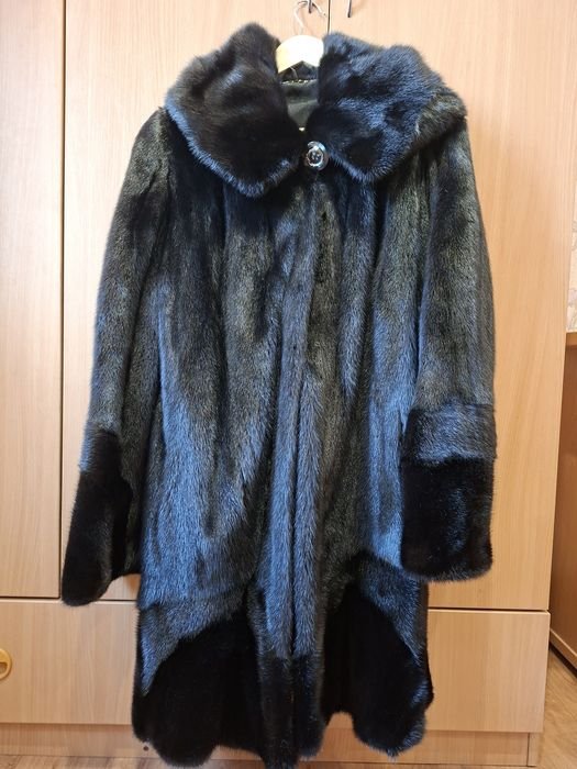 Donna Cappotto in Visone Nero 42