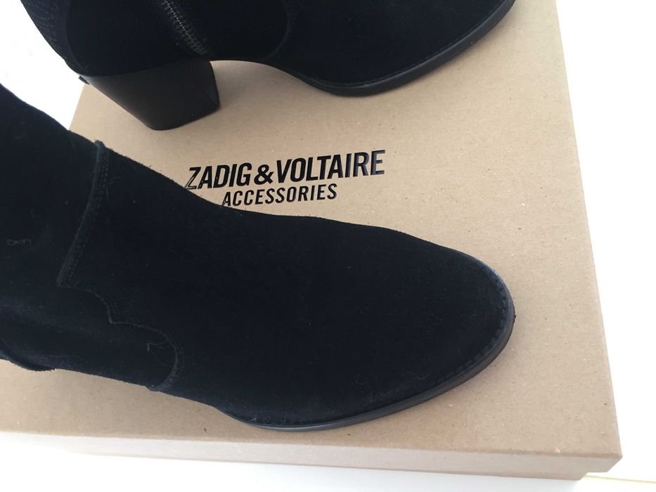 Женские Zadig&Voltaire Ботинки Чёрные Замшевые 38