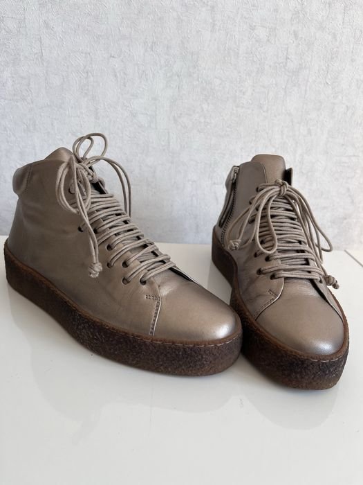 Women Halmanera Ankle Boots Beige Leather 37