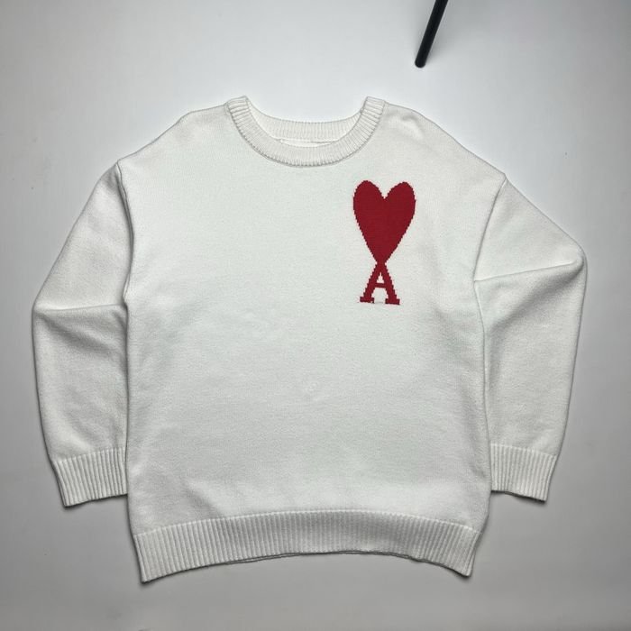 Uomo AMI Maglione Bianco 38