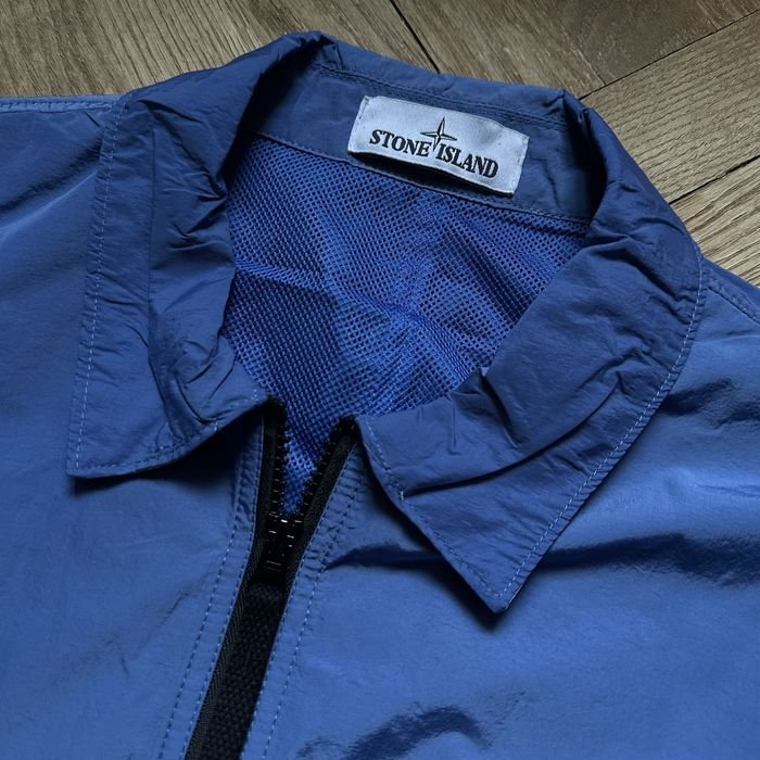 Homme Stone Island Veste Coupe-Vent Bleu Marine