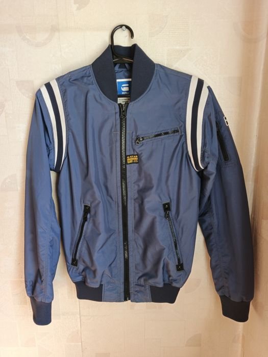 Homme Gstar Raw Bomber Bleu Marine Polyester 36