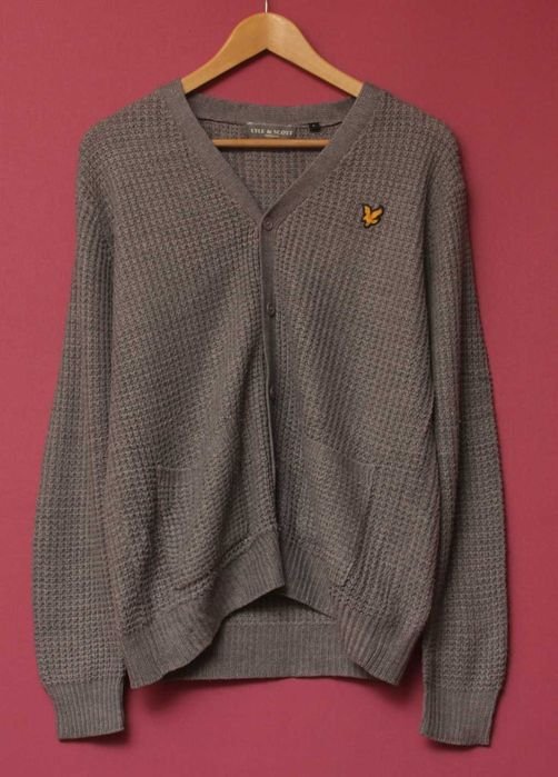Мужской Lyle & Scott Кардиган Серый Акрил 40