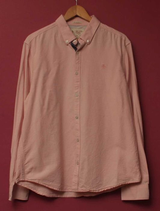 Мужской Penguin Рубашка Розовый Хлопок 40