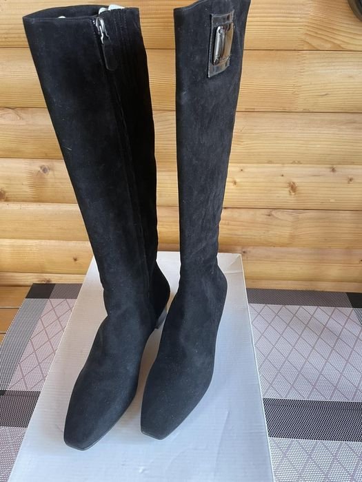 Damen Nando Muzi Stiefeletten Schwarz Leder 36