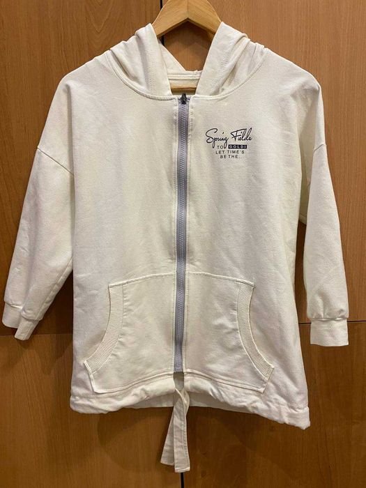 Женская Худи Белая Хлопок 36