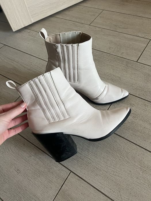 Женские Черевики Из Искусственной Кожи Белые 40